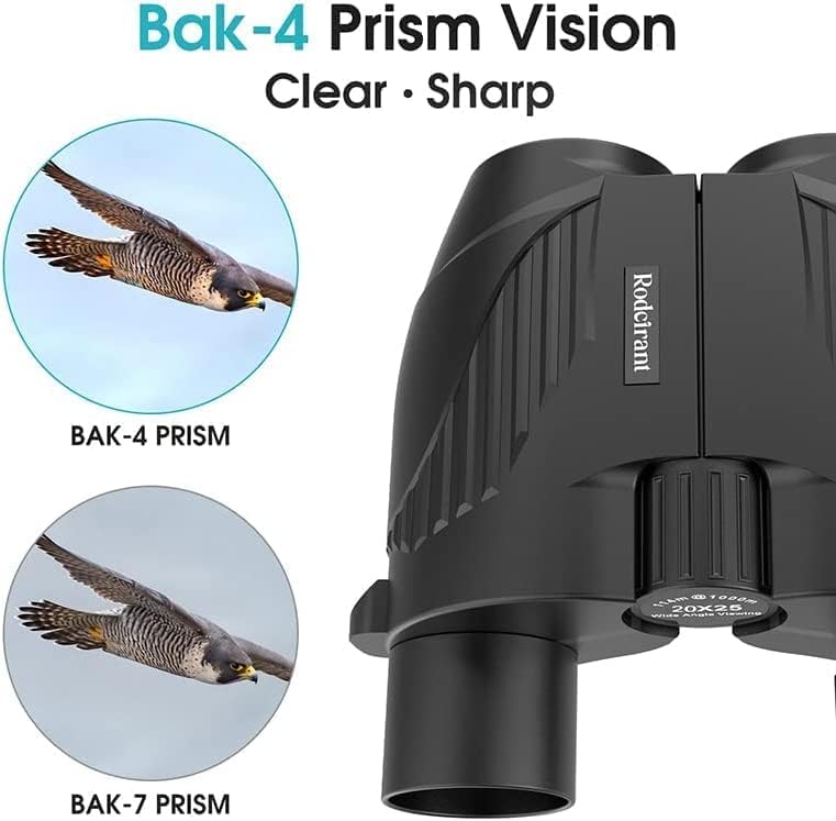 20x25 High Powered Binoculars for Adults,Compact HD Waterproof Durable and Clear BAK4 Prism FMC