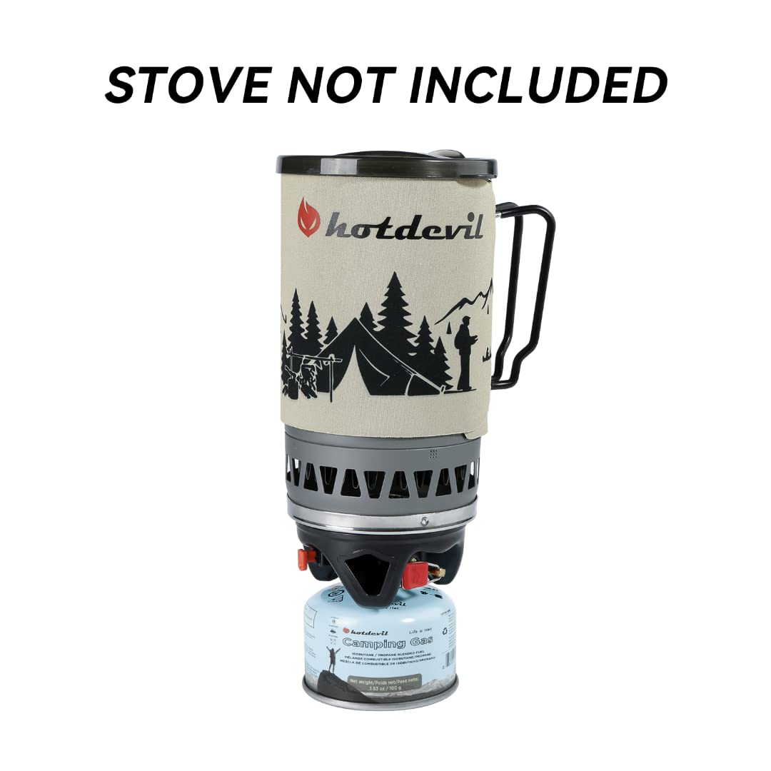 Hotdevil 100 Grams Camping Stove Fuel Butane Propane Blend Isobutane Fuel Canister (4 packs)