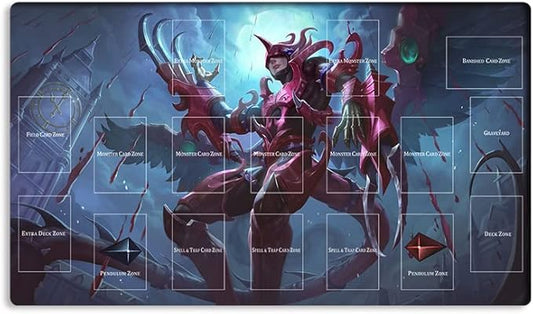 New Mlikemat Playmat Destiny Hero Destroy Phoenix Enforcer TCG CCG OCG Trading Card Game Mat with Zones + Free Bag (ZD039-318-A)