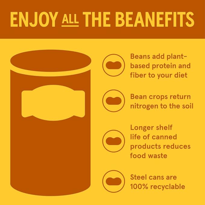 BUSH'S BEST 16 oz Canned Brown Sugar Hickory Baked Beans, Source of Plant Based Protein and Fiber, Gluten Free (Pack of 12)