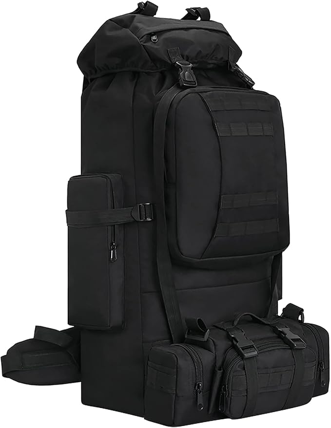 King'sGuard 100L Camping Hiking Backpack Molle Rucksack Military Camping Backpacking Daypack