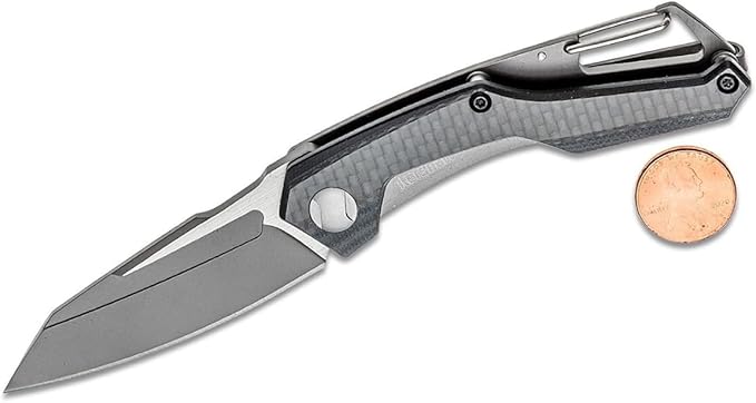 Kershaw Reverb Pocket Knife, 2.5-in. 8Cr13MoV Manual Open Blade, Lightweight, Outdoor Knife for Hiking, Camping