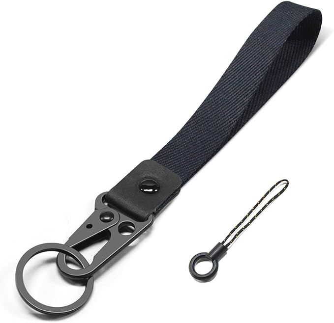 ABLAZE Wristlet Strap for Keys, Hand Wrist Lanyard Durable Key Chain Wristlet Lanyard for Men and Women (Black)