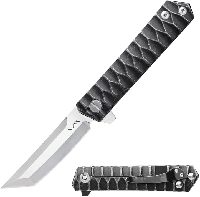 BGT Folding Tactical Knife Pocket Knives Tanto Blade Ball Bearing System EDC Tools For Outdoor Camping Hiking Fishing,Man's Gift