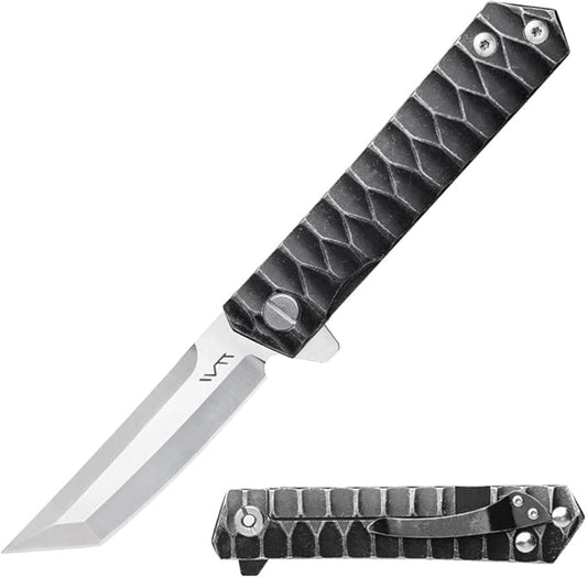 BGT Folding Tactical Knife Pocket Knives Tanto Blade Ball Bearing System EDC Tools For Outdoor Camping Hiking Fishing,Man's Gift