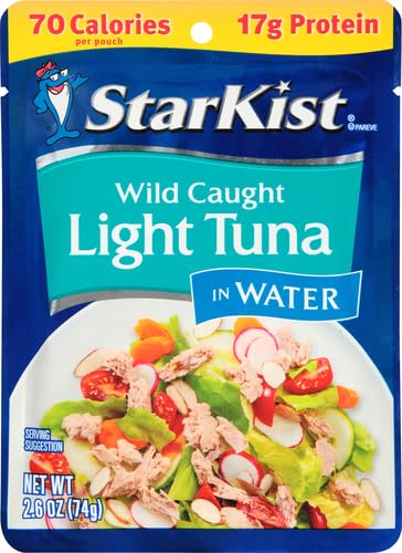 StarKist Chunk Light Tuna in Water - 2.6 oz Pouch (Pack of 6)