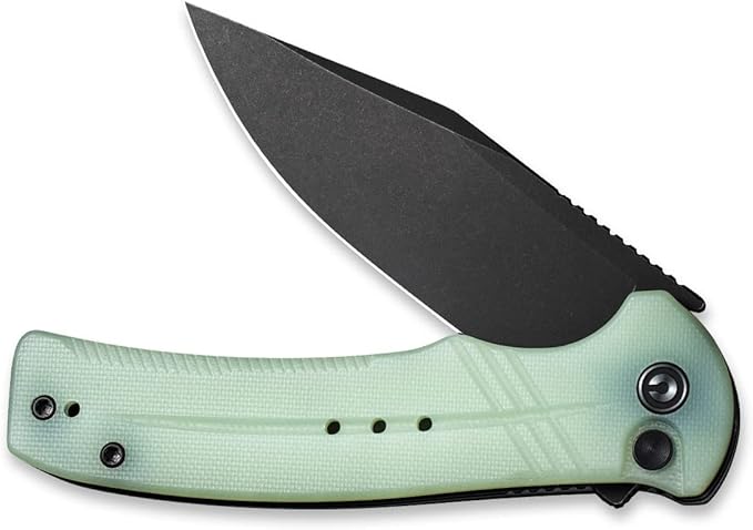 CIVIVI Cogent Button Lock Flipper Pocket Knife, 14C28N Blade G10 Handle, Good for Outdoor EDC Camping C20038D-3 (Natural)