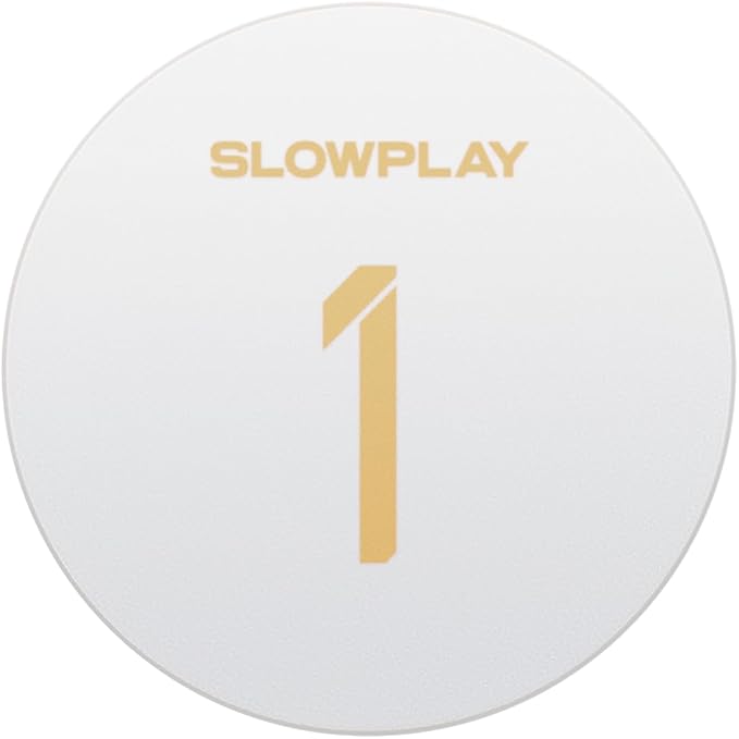 SLOWPLAY Godel Ceramic Poker Chips in Bulk, Casino Grade Ceramic 10-Gram Poker Chip for Texas Hold'em, 39mm Professional Chips Pack of 50 with Denomination of 1
