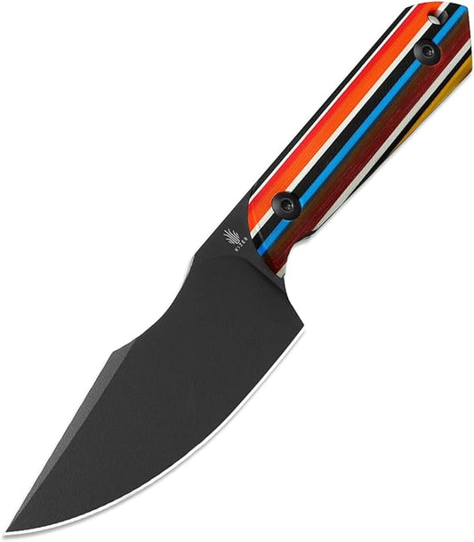 Kizer Harpoon Fixed Blade Knife with Sheath, 3.84??D2 Blade Hunting Knife with G10 Handle, Camping Fixed Blade EDC Knives for Hiking, Survival 1040M2
