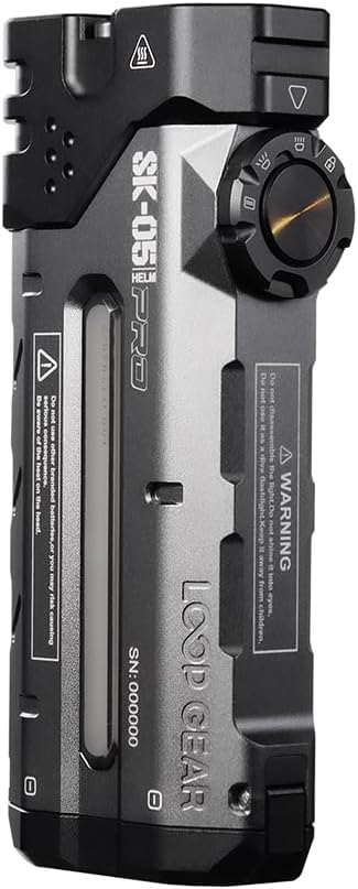 4360 Lumens Flat Flashlight SK05 Pro(5700K) with 8000mAh Power Bank, Portable Rechargeable EDC Flashlight with Floodlight, Spotlight & Sidelight Idea for Outdoors Hiking Emergency