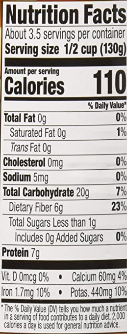 WESTBRAE 15 oz Organic Great Northern Beans, Source of Plant Based Protein and Fiber, Low Fat, Gluten Free (Pack of 12)