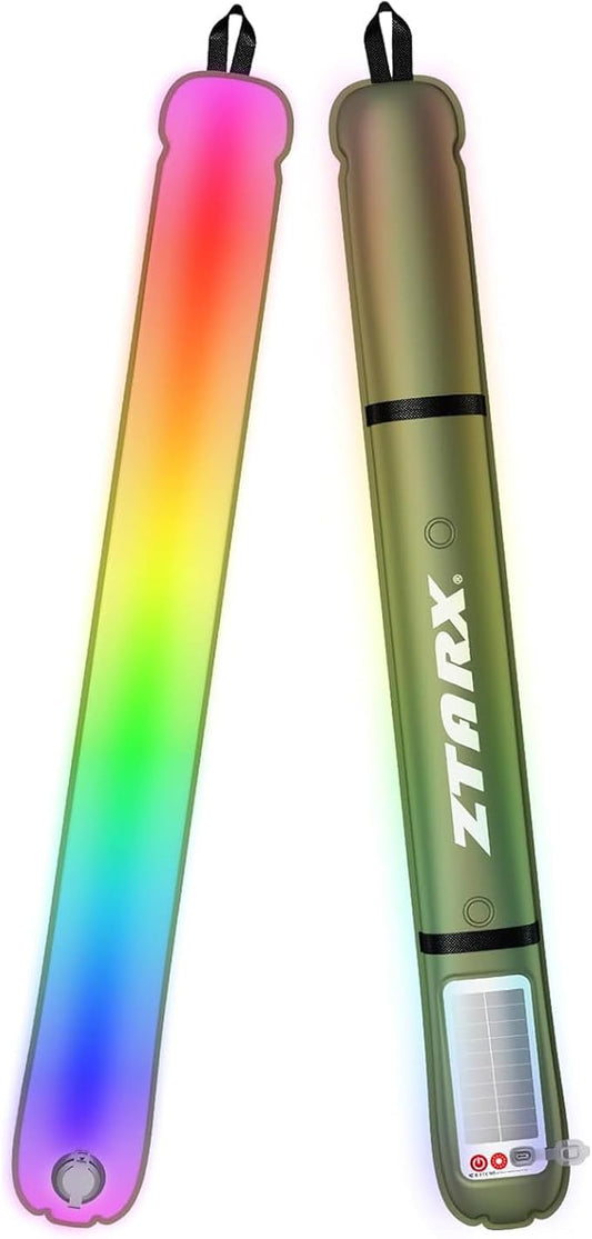 Inflatable LED Light Portable Lightweight Multicolor Camping Light Trip (4 Lighting Modes)
