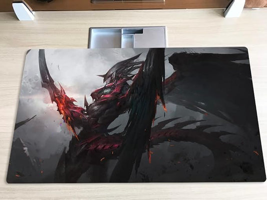 New Mlikemat Playmat Destiny Hero Destroy Phoenix Enforcer TCG CCG Trading Card Game Mat No Zones + Free Bag (ZD039-427-K-No Zones)