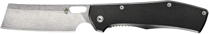 Gerber Gear Flatiron Folding Pocket Knife, EDC Stainless Steel Folding Knife with 3.6" Cleaver Blade and Pocket Clip