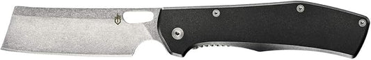 Gerber Gear Flatiron Folding Pocket Knife, EDC Stainless Steel Folding Knife with 3.6" Cleaver Blade and Pocket Clip