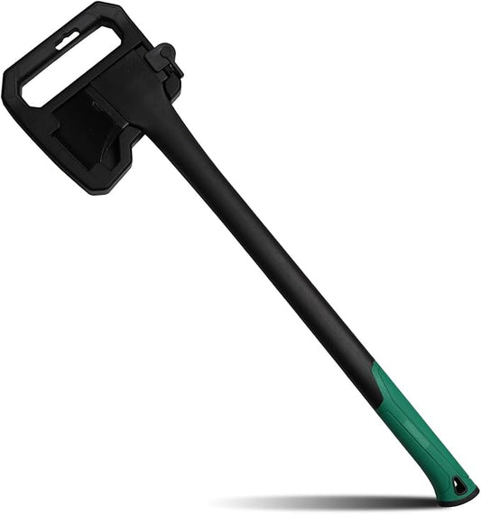 Camping Hatchet 31.8 Inch,Survival Hatchet Tactical for Wood Chopping and Kindling,Hatchet Axewith V Grind Blade, Lightweight Nylon Fiber Handle,for Outdoor Survival, Gardening, Hiking (L)