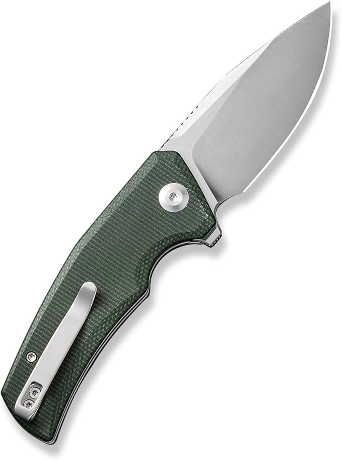 CIVIVI Pocket Knife for EDC, Regulatron Folding Knife for Men with Flipper Opener, Liner Lock, 2.98" Nitro-V Blade Micarta Handle for Camping, Hunting C23006-2