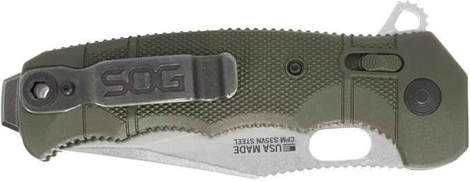 SOG SEAL XR - OD GREEN - STRAIGHT EDGE STONEWASH