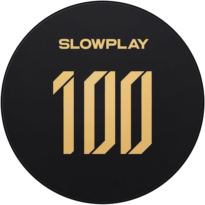 SLOWPLAY Godel Ceramic Poker Chips in Bulk, Casino Grade Ceramic 12-Gram Poker Chip for Texas Hold'em, 43mm Professional Chips Pack of 50 with Denomination of 100