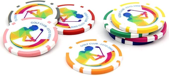 100 Custom 11.5 Gram Texas Hold 'em Chips, Upload Your Photo, Text, Logo or Image, for Card Club, Bar Tokens or Golf Club