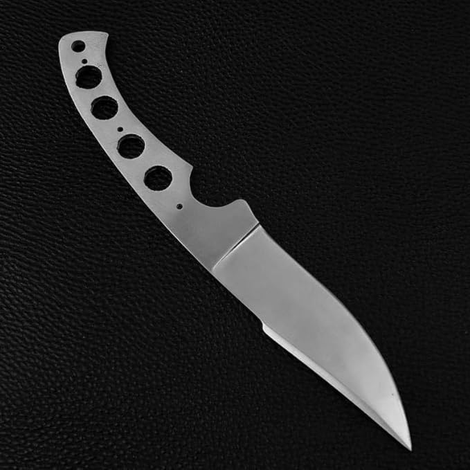 Zaby Knives-7284 Custom Handmade D2 Steel Hunting Knife Blank Blade, 9'' Skinning Knife Blank Blade For knife making, Gray (7284 Blank blade)