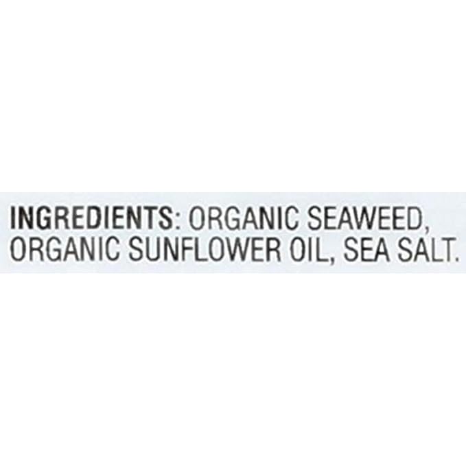 Gimme Seaweed - Sea Salt - 6 Count - Organic Roasted Seaweed Sheets - Keto, Vegan, Gluten Free - Great Source of Iodine & Omega 3?™s - Healthy On-The-Go Snack for Kids Adults (Pack of 2)