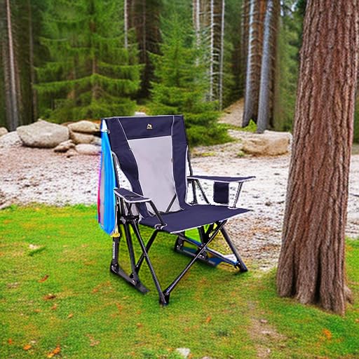 GCI Outdoor Comfort Pro Rocker Camping Chair - Indigo Blue