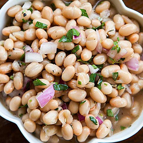 1000 SPRINGS MILL - Organic Great Northern Beans - Used for Salads, Soups, Stews, Casseroles, Chili, and Snacks - Bulk Dry White Beans - Resealable Bag - Vegan Friendly - 16oz (Pack of 1)