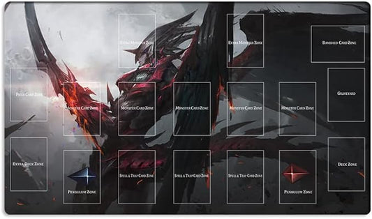New Playmat Destiny Hero Destroy Phoenix Enforcer TCG Trading Card Game Mat with Zones + Free Bag (ZD039-427-A)
