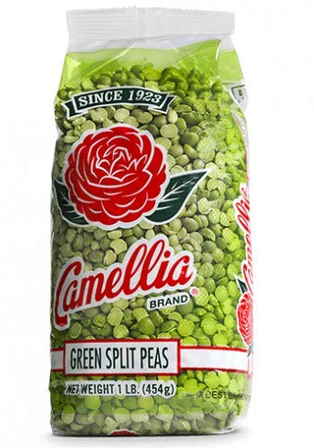 Camellia Brand Dried Green Split Peas – Premium Non-GMO Split Peas for Hearty Split Pea Soup, Stews, Purees, and Plant-Based Meals – Gluten-Free, High Protein, Vegan & Vegetarian Friendly, 1 Pound (Pack of 12)