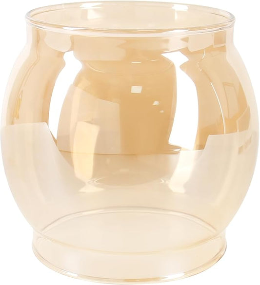 Lantern Glass Globe Replacement, Compatible with Coleman 200A/B &R690B051,Fits Kamplite, JC Higgins, Optimus, Ashflash Vintage Lanterns,Heat-Resistant Clear Bulged Glass for Camping & Emergency Lights