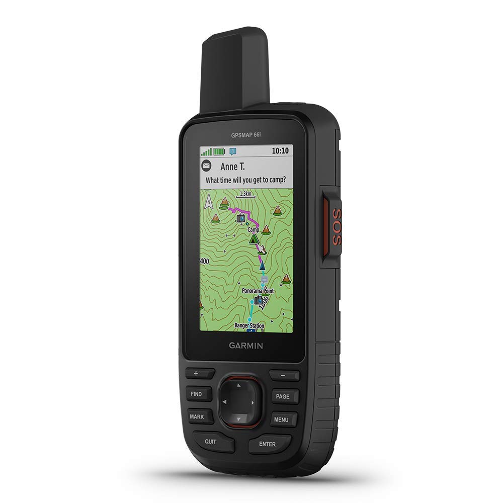 Garmin GPSMAP 66i, GPS Handheld and Satellite Communicator, Featuring TopoActive mapping and