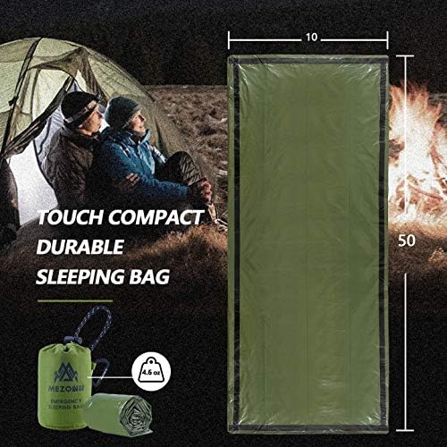 Emergency Sleeping Bag Survival Bivy Sack Use as Emergency Blanket Lightweight Survival Gear for