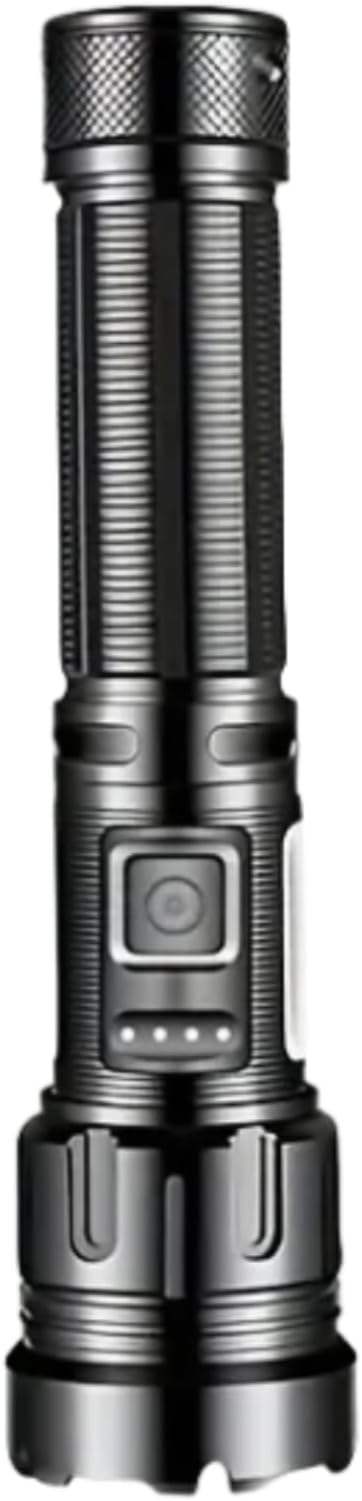 LED Tactical Flashlight, Dual Mode Zoom in/Out, USB-C Rechargeable, 6.9 inch Length