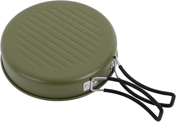 Portable Camping Cookware Set, 304 Stainless Steel Outdoor Camping Cooking Pots and Pans with Storage Bag, Outdoors Campfire Cook Cookware Equipment for Outdoor Camping Hiking Picnic for 2-3