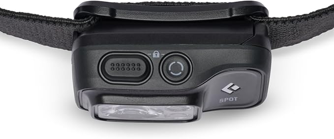 BLACK DIAMOND Spot 400 Headlamp | 400 Lumens Brightness, Dimmable | Waterproof & Durable | 3X AAA Battery Operated (Included) | Black