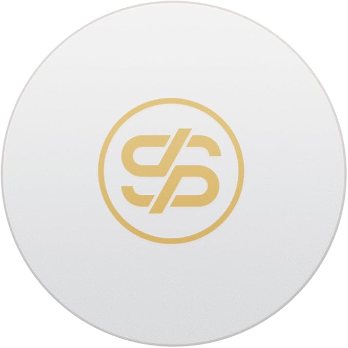 SLOWPLAY Godel Ceramic Poker Chips in Bulk, Casino Grade Ceramic 10-Gram Poker Chip for Texas Hold'em, 39mm Professional Chips Pack of 50 (White)
