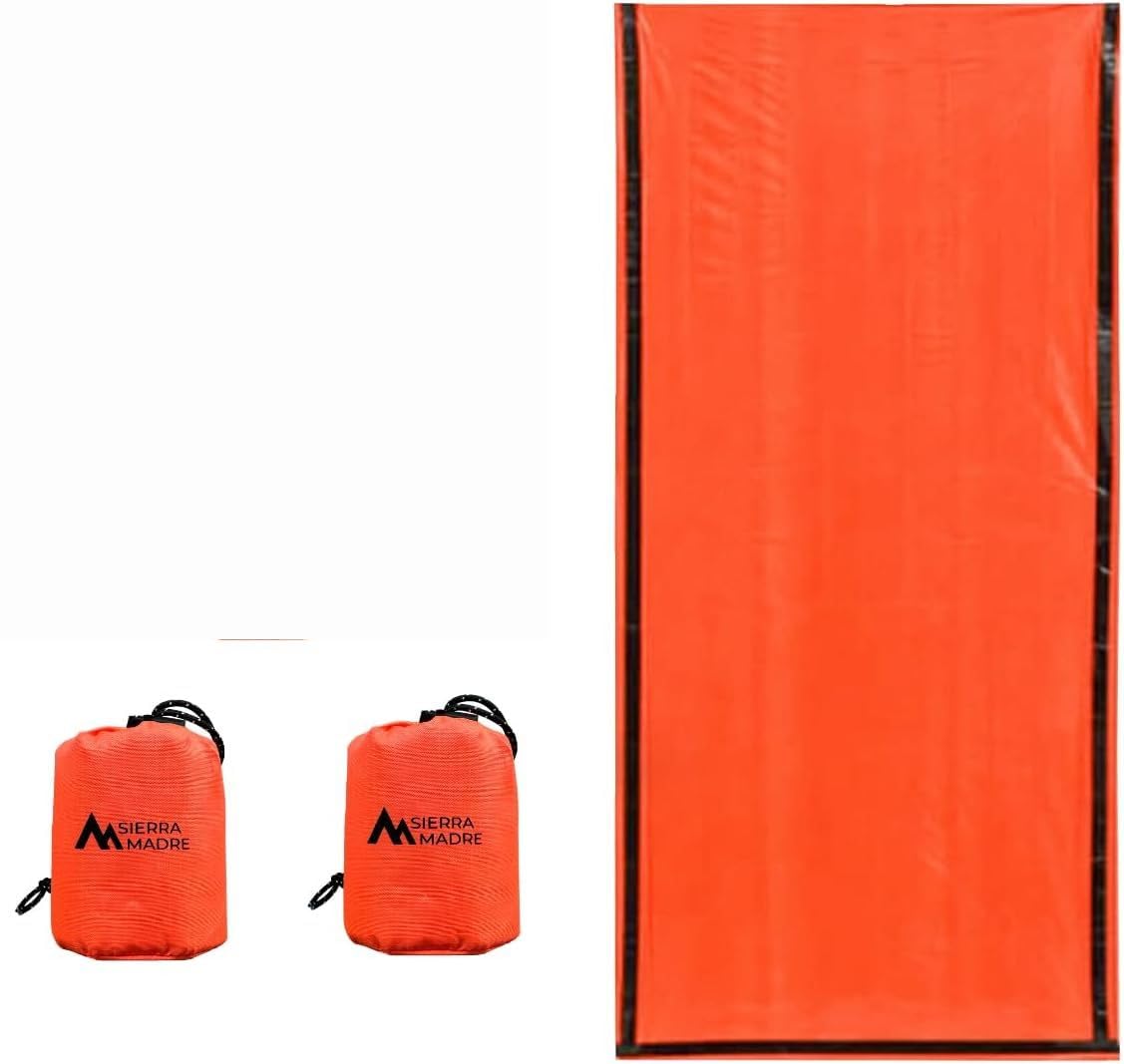 Sierra Madre Emergency Sleeping Bag, Waterproof Thermal Bivy Sack Pack 2