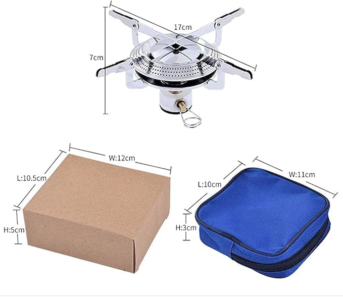 CHENBO Lightweight Outdoor Camping Stove - Foldable Gas Stove for Cookout and Backpacking