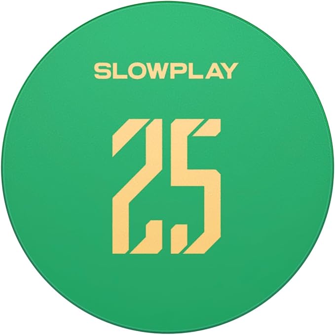SLOWPLAY Godel Ceramic Poker Chips in Bulk, Casino Grade Ceramic 10-Gram Poker Chip for Texas Hold'em, 39mm Professional Chips Pack of 50 with Denomination of 25