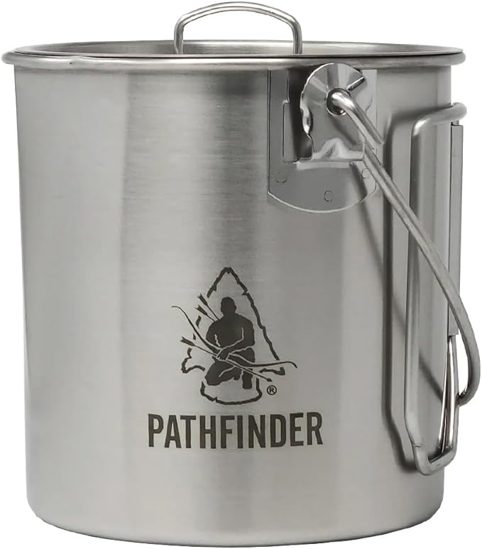 The Pathfinder School Stainless Steel Bush Pot and Lid Set (120 ounce)