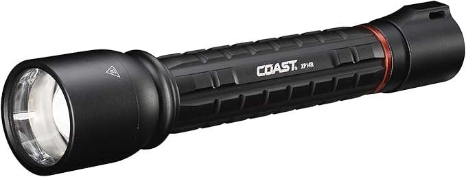Coast XP14R 4500 Lumen USB-C Rechargeable LED Flashlight with Slide Focus®?¯and Pure Beam® Focusing Optic, 5 Light Modes