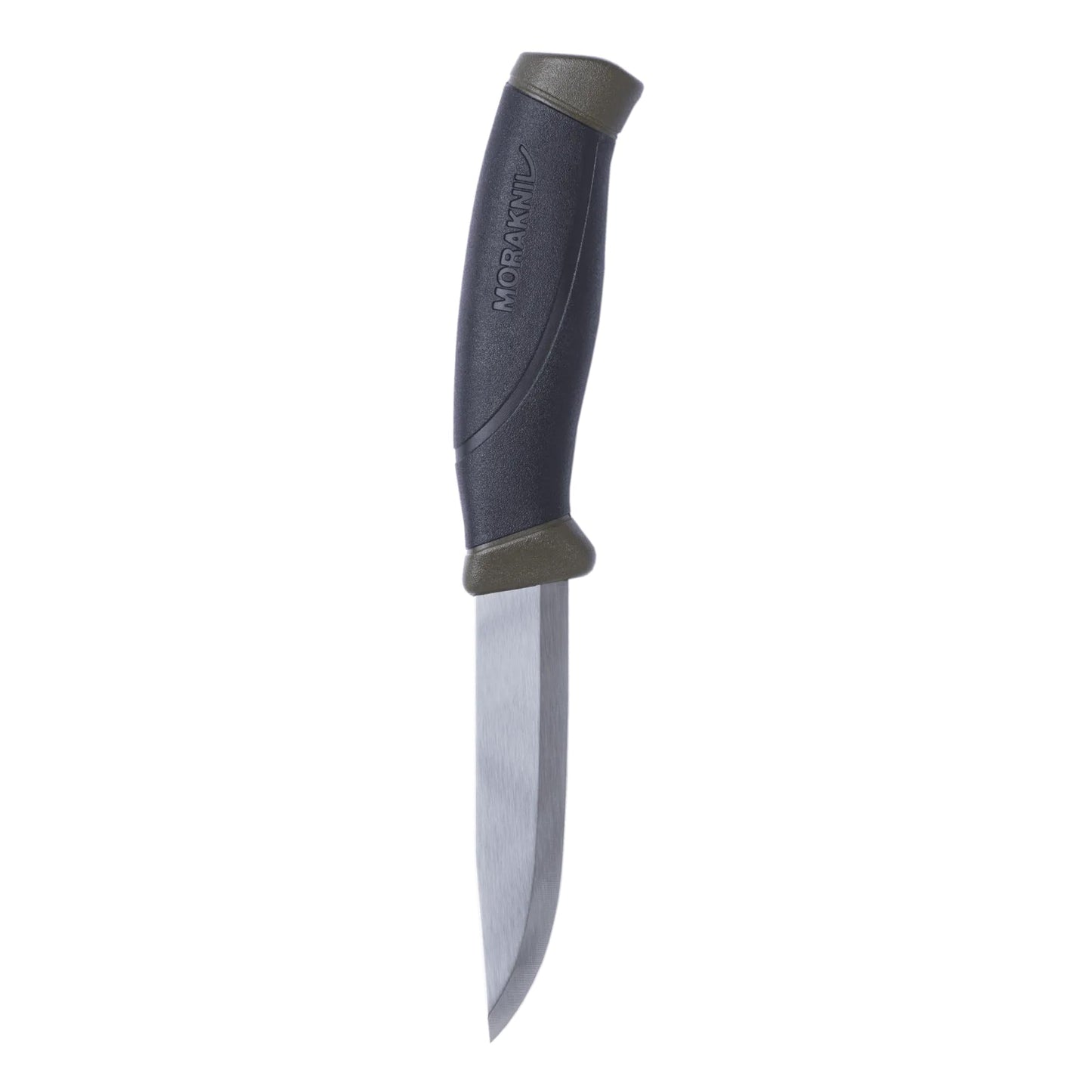 Morakniv Companion Fixed Blade Outdoor Knife with Stainless Steel Blade, 4.1-Inch, Military Green