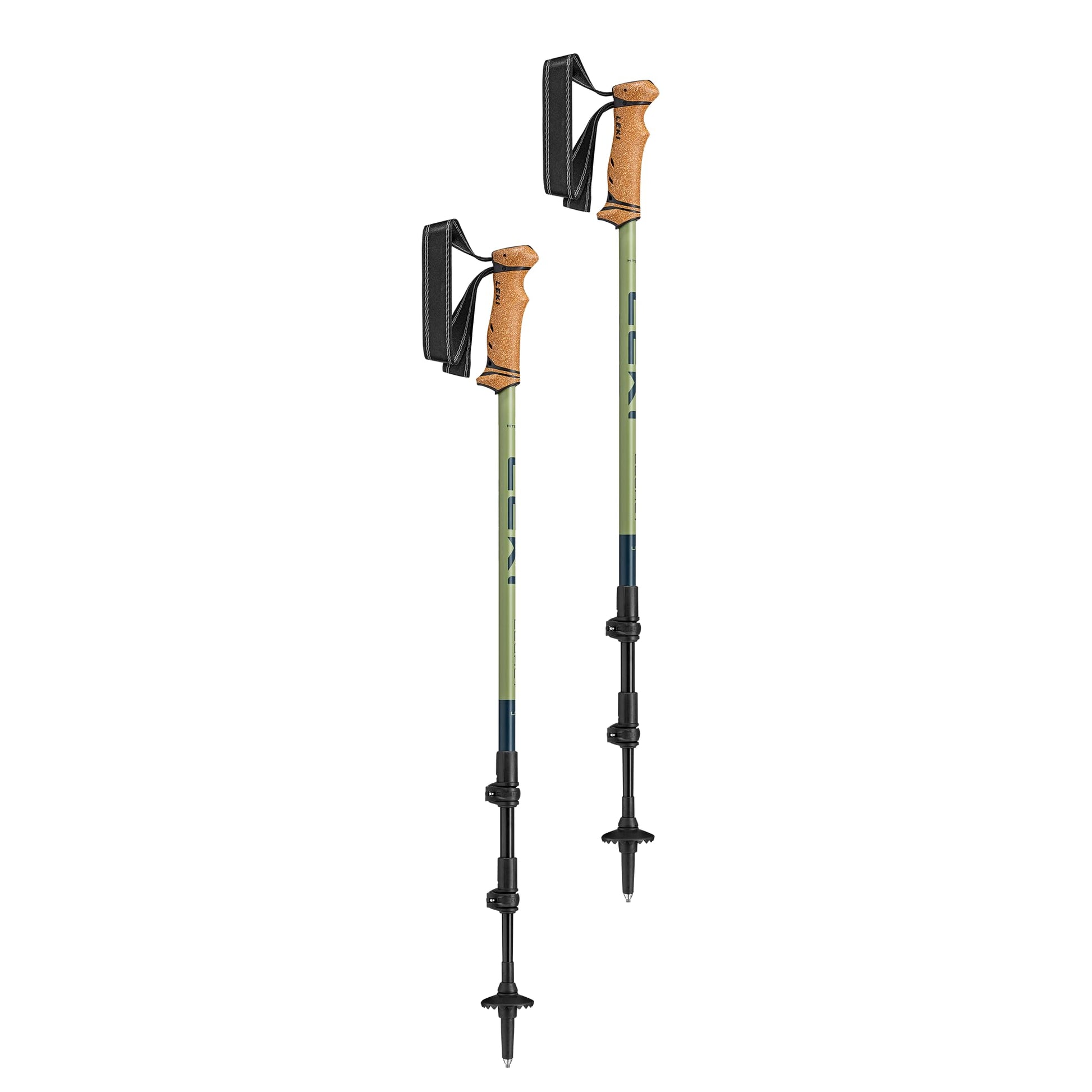 LEKI Legacy Lite Trekking Poles - Denimblue - Darkolive - 100-135cm