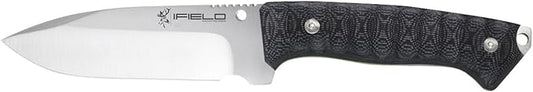 iFIELD Survival Knife Workout MOVA Satin Blade, Includes Sheath, Survival Knife, Camping Tool for Fishing, Hunting, Sport Activity