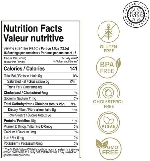Pride Of India - PACK of 6 - Indian Whole Black Eyed Peas - Protein & Fiber Rich Lobiya, 1.5 Pound Jar