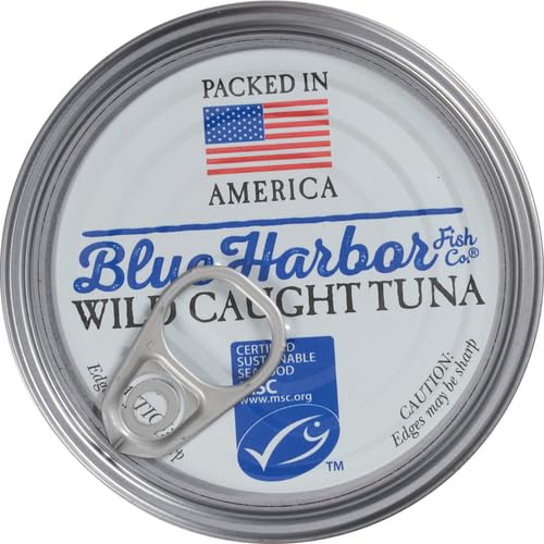Blue Harbor Fish Co. Wild Albacore Solid White Tuna in Water with Sea Salt - 4.6 oz Can (Pack of 6)