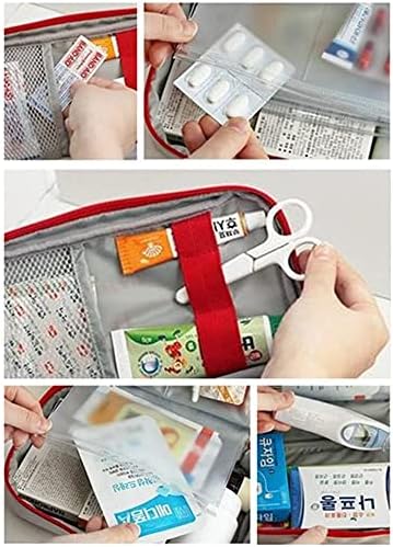 First Aid Bag - First Aid Kit Bag Empty for Home Outdoor Travel Camping Hiking, Mini Empty Medical Storage Bag Portable Pouch (Blue)