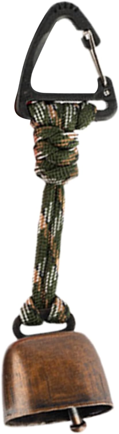 Loud Bear Bells for Hiking | Protection Bell | Wildlife Alert Cowbell with Lanyard and Carabiner,for Hiking Camping Backpacking Outdoor Women Men