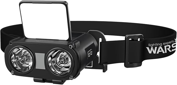 WARSUN MD9 Multi-Use Headlamp Rechargeable LED ??Cap & Bike Mount, COB, Motion Sensor, 5 Modes, 800 Lumens or Camping, Fishing, Hiking